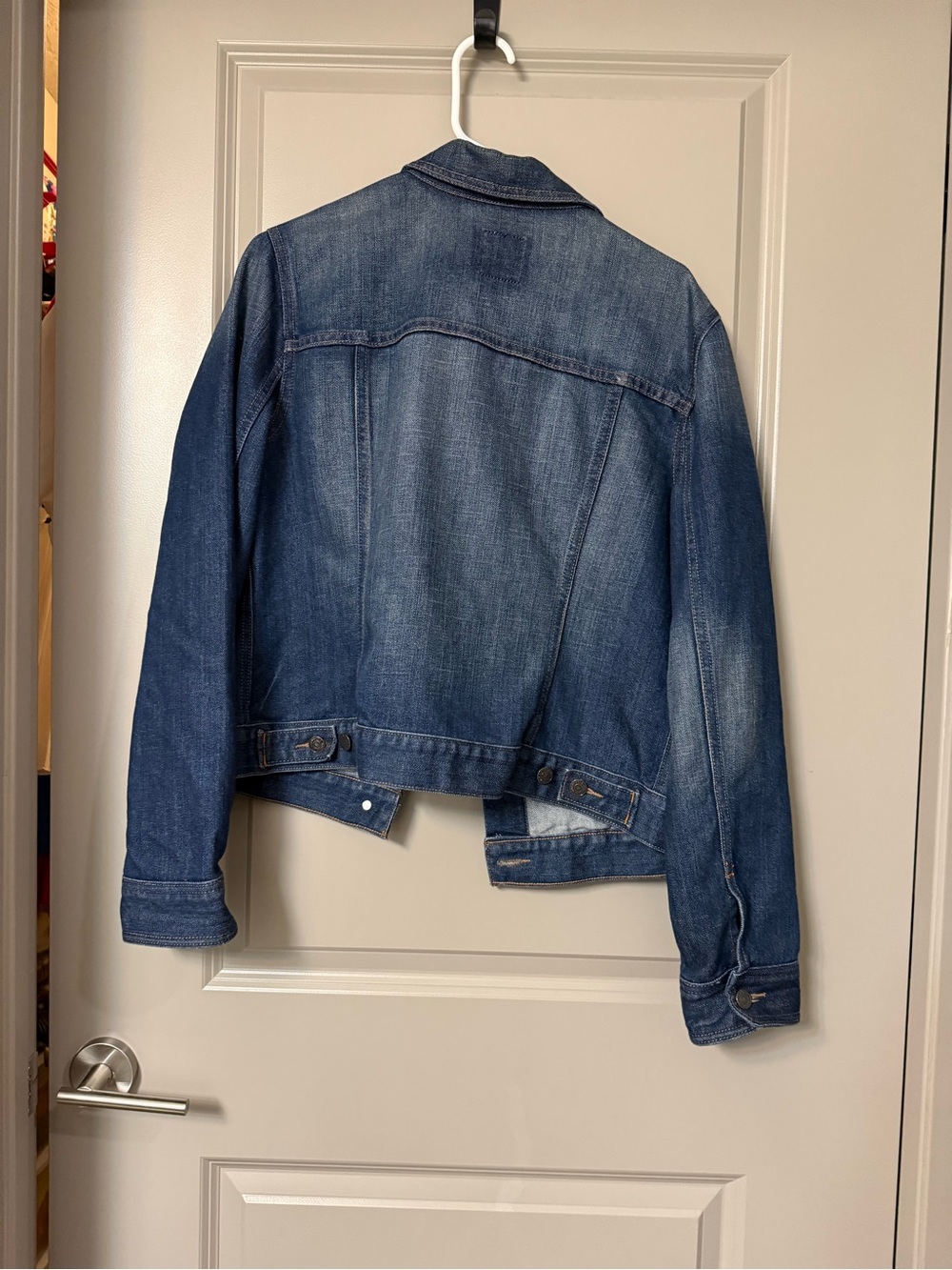 Old Navy Blue Denim Jacket with Button Front - Picture 2 of 2
